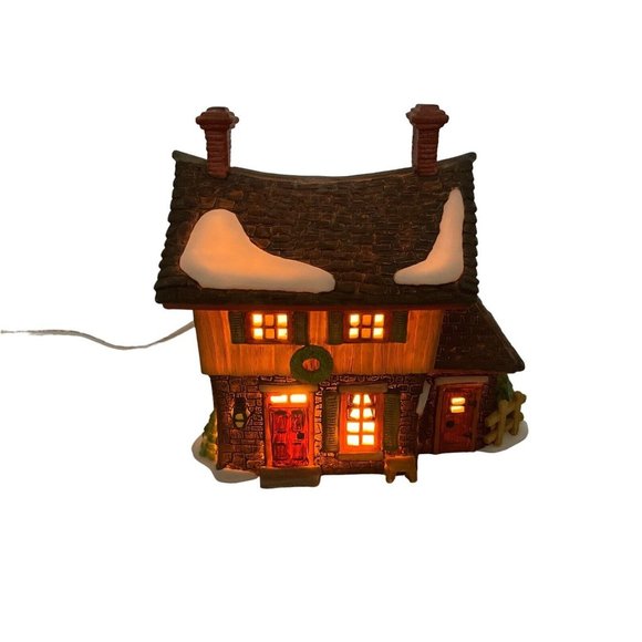 Dept 56 Heritage Village Collection "Ichabod Crane's Cottage" Retired Porcelain - Picture 2 of 16